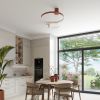 Plafonniers Aluminium Ocre Rouge LED 1 Rio