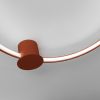 Plafonniers Aluminium Ocre Rouge LED 1 Rio
