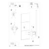 Appliques murales Aluminium Ocre Rouge LED 1 Lahti