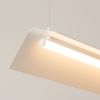 Suspensions Acier Blanc LED 1 Elva