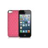 Coque iPhone 5 Rigide - Rose strass