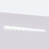 Suspensions Aluminium Blanc LED 1 Biscuit