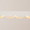 Suspensions Aluminium Blanc LED 1 Biscuit