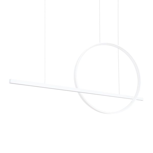 Suspensions Aluminium Blanc LED 2 Glad