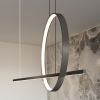 Suspensions Aluminium Noir LED 2 Glad