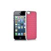 Coque iPhone 5 Rigide - Rose strass