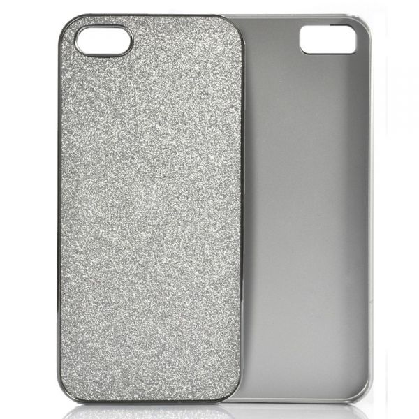 Coque iPhone 5 Rigide - Paillettes d'argent