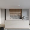 Suspensions Acier Beige LED 1 Elva