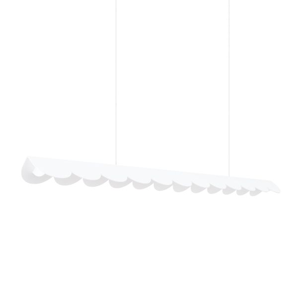 Suspensions Aluminium Blanc LED 1 Biscuit