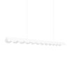 Suspensions Aluminium Blanc LED 1 Biscuit