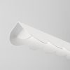 Suspensions Aluminium Blanc LED 1 Biscuit
