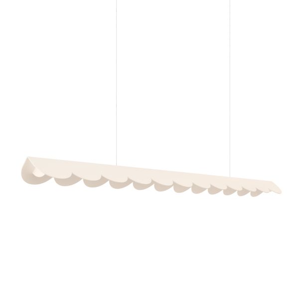 Suspensions Aluminium Beige LED 1 Biscuit