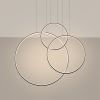 Suspensions Aluminium Noir LED 3 Rio