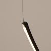 Lustres Aluminium Noir LED 1 Alvar