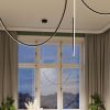 Lustres Aluminium Noir LED 1 Alvar