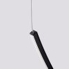 Lustres Aluminium Noir LED 3 Alvar