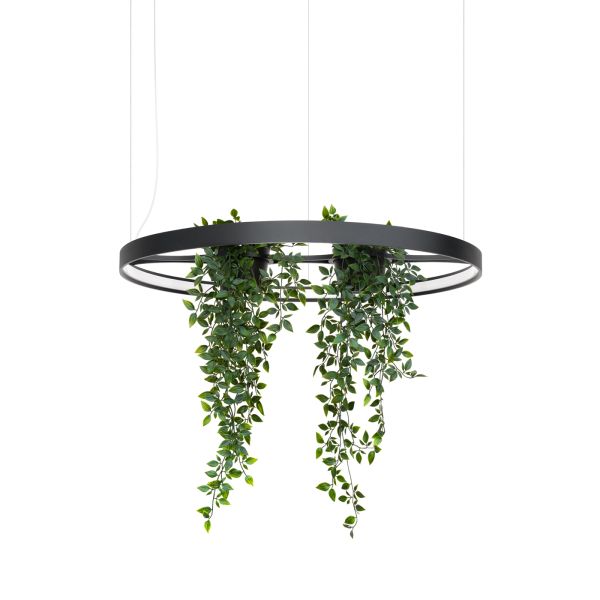 Lustres Aluminium Noir LED 1 Rio Bio