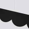 Suspensions Aluminium Noir LED 1 Biscuit