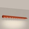 Suspensions Aluminium Ocre Rouge LED 1 Biscuit