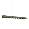 Suspensions Aluminium Vert Olive LED 1 Biscuit