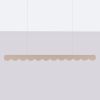 Suspensions Aluminium Taupe LED 1 Biscuit