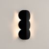 Appliques murales Aluminium Noir G9 2 Biscuit