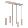 Suspensions Aluminium Taupe LED 6 Ivar