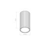 Plafonniers Aluminium Pêche LED 1 Ivar