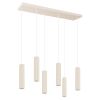 Suspensions Aluminium Beige LED 6 Ivar