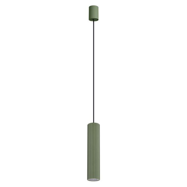 Suspensions Aluminium Vert Olive LED 1 Ivar