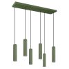 Suspensions Aluminium Vert Olive LED 6 Ivar