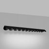 Suspensions Aluminium Noir LED 1 Biscuit