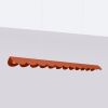 Suspensions Aluminium Ocre Rouge LED 1 Biscuit