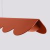 Suspensions Aluminium Ocre Rouge LED 1 Biscuit