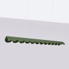 Suspensions Aluminium Vert Olive LED 1 Biscuit