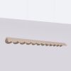 Suspensions Aluminium Taupe LED 1 Biscuit