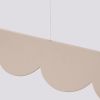 Suspensions Aluminium Taupe LED 1 Biscuit