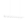 Suspensions Aluminium Blanc LED 1 Biscuit