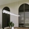 Suspensions Aluminium Blanc LED 1 Biscuit