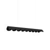 Suspensions Aluminium Noir LED 1 Biscuit