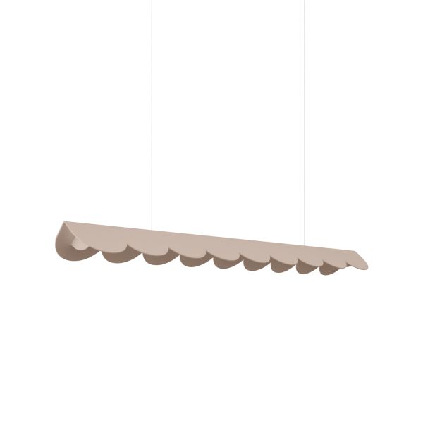 Suspensions Aluminium Taupe LED 1 Biscuit