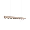 Suspensions Aluminium Taupe LED 1 Biscuit