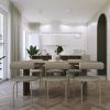 Suspensions Aluminium Taupe LED 1 Biscuit