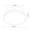 Plafonniers Parchemin Blanc E27 3 Top