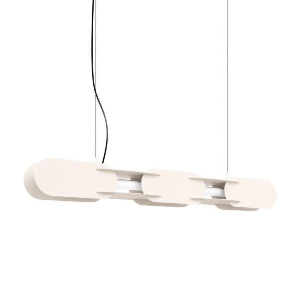Suspensions Acier Beige LED 1 Chain