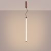 Suspensions Acier Marron LED 1 Trang