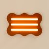 Plafonniers Acier Ocre Rouge S14d 3 Klover