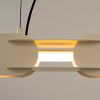 Suspensions Acier Beige LED 1 Chain
