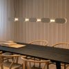 Suspensions Acier Beige LED 1 Chain