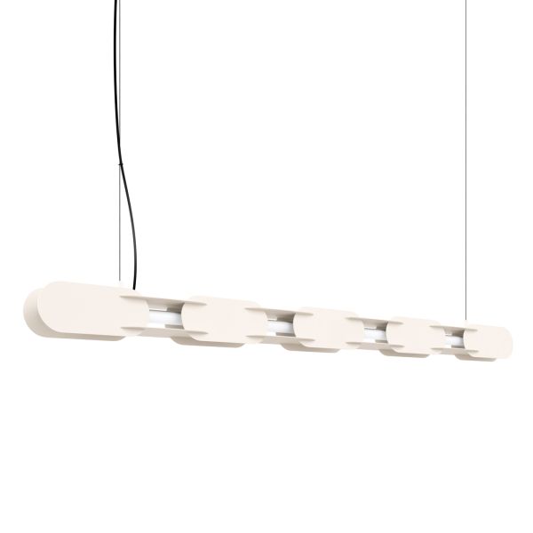 Suspensions Acier Beige LED 1 Chain